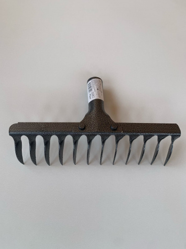 Грабли садовые витые 12-рубые РЕЛЬСОВАЯ СТАЛЬ порошк. покраска  Богатый урожай ХИТ (12)