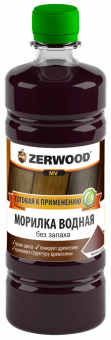 Морилка водная эбеновое дерево 0,5 л (6) ZERWOOD