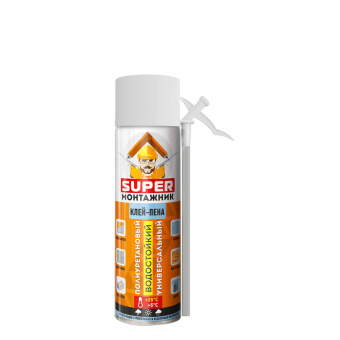 Клей-пена бытовая летняя 520 гр. MINI Super Монтажник STOP
