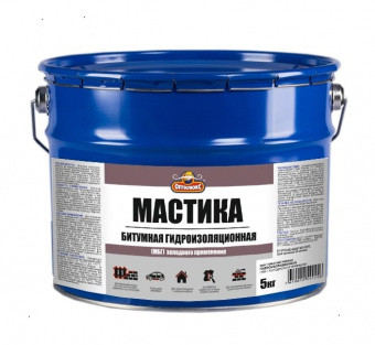 Мастика МБГ 16 кг Битумная Гидроизолирующая ОПТИЛЮКС 