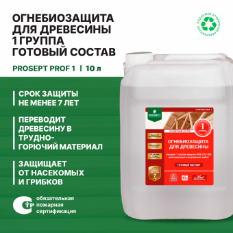 ОГНЕБИО PROF 1 группа  5л бесцветный до 17,5 м² PROSEPT (4)