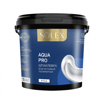 01_Шпаклевка влагостойкая SOLEX AQUA_5кг