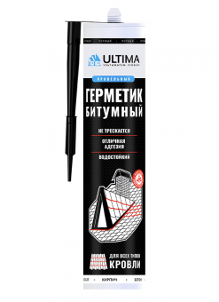 Герметик битумный для кровли Ultima Bitum, 260мл (12шт) STOP