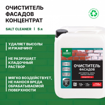 Очиститель фасадов 5 л (1:2) концентрат до150 м² PROSEPT SALT CLEANER (4)