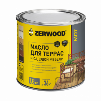 Масло для террас ZERWOOD MDT  (дуб) 1,8кг (уп 6)