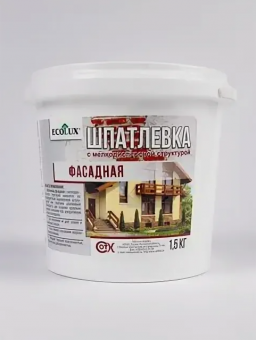 Шпатлёвка фасадная 1,5 кг ECOLUХ (6)