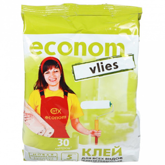 Клей для обоев ECONOM Флизелин 250 гр м/у (30), шт