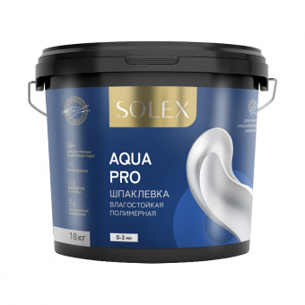 02_Шпаклевка влагостойкая SOLEX AQUA_18кг
