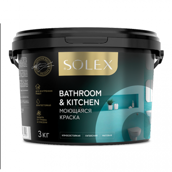 Краска моющаяся BATHROOM & KITCHEN 3 кг