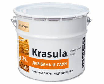 Защитный состав для баньи саун 2,9л KRASULA