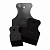 Набор шпателей резиновых Черные, 3 предмета: 40,60,80мм (Hobbi)