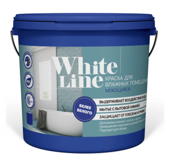 ВД ДЛЯ ВЛАЖНЫХ ПОМЕЩЕНИЙ МОЮЩАЯСЯ 1,3 КГ White Line