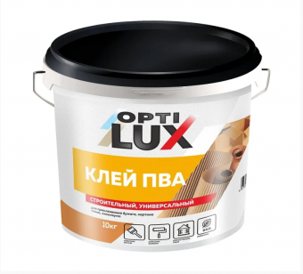 Клей ПВА 10 кг строительный, универсальный ОПТИЛЮКС