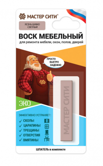Воск мебельный мягкий (блистер), Ясень шимо светлый, 209